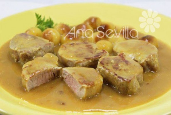 Solomillo en salsa de carne