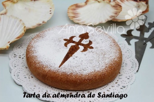 Tarta de almendra de Santiago