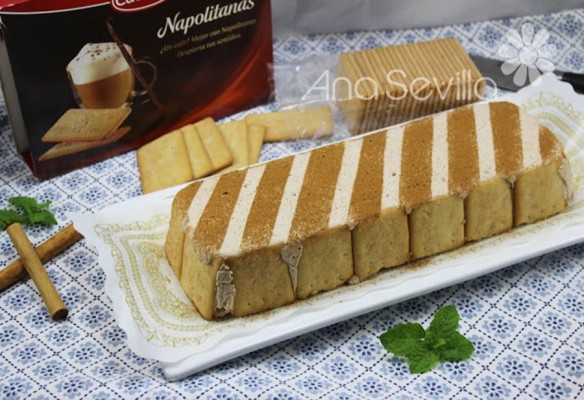 Tarta de galletas de canela