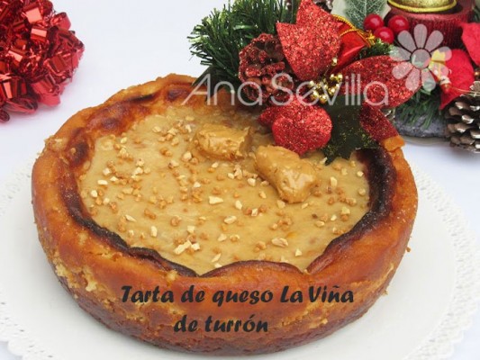 Tarta La Viña de turrón