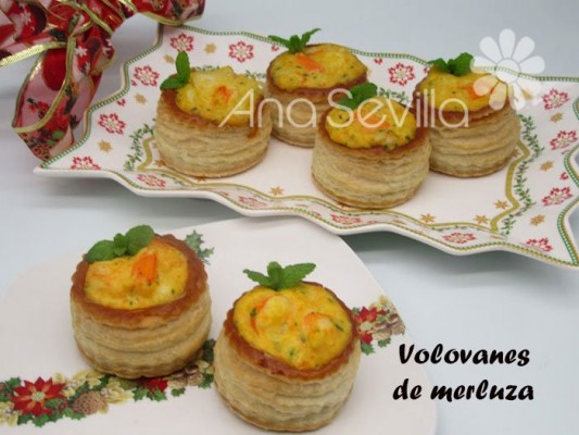 Volovanes de merluza