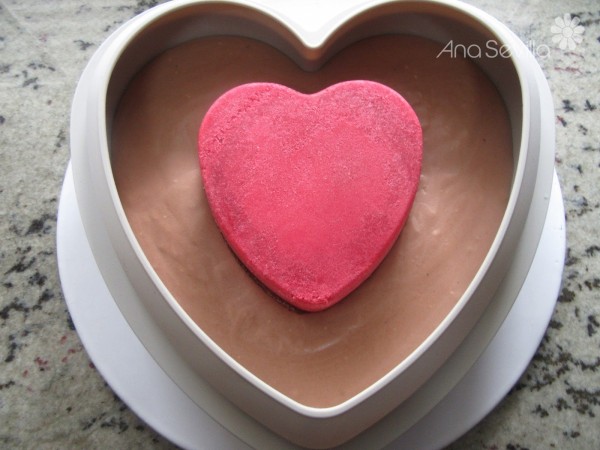 Corazón de chocolate y frutos rojos Thermomix