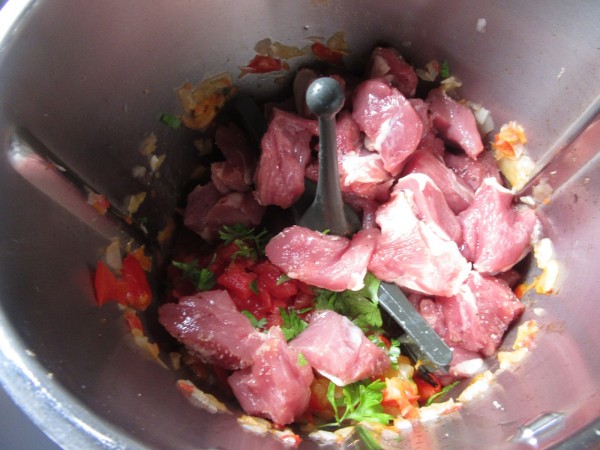 Caldereta de cordero con patatas con Thermomix