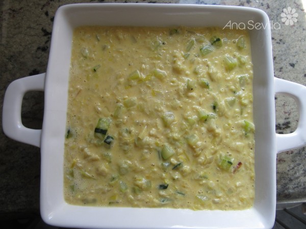 Gratinado de puerro y calabacín Thermomix