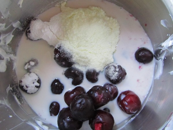 Helado de pikotas (Cerezas) con Thermomix