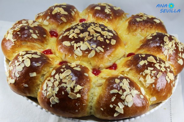 Brioche portugués relleno de chocolate Ana Sevilla con Thermomix