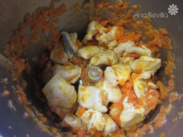 Arroz tailandés con pollo Thermomix