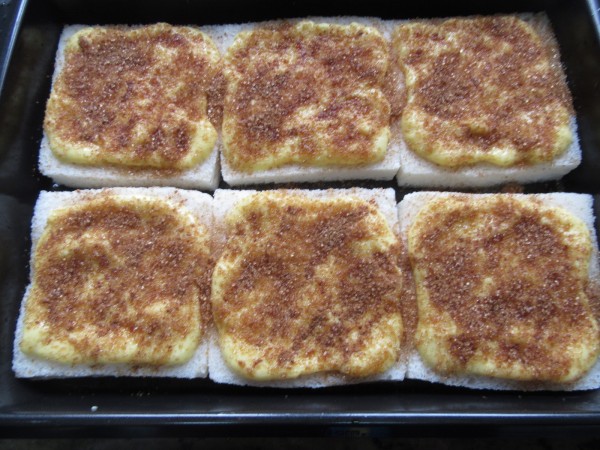 Torrijas borrachas de natillas expres con Thermomix