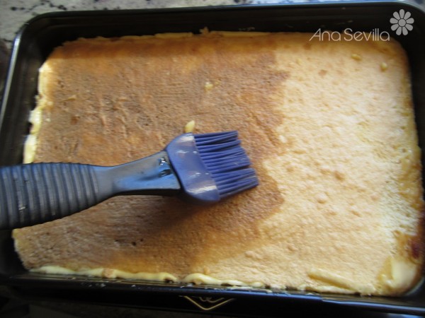 Tarta de flan y bizcocho Thermomix