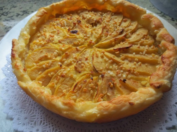 Tarta de crema y manzana Olla GM