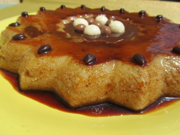 Flan de peras y salsa de chocolate Thermomix Ana Sevilla