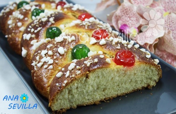 Trenza de pan dulce para Semana Santa