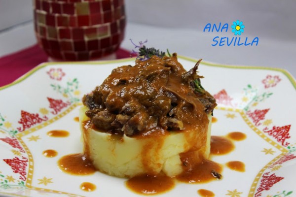 Rabo de toro o ternera al vino tinto, Thermomix Ana Sevilla