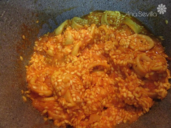 Risotto de marisco (Arroz caldoso) olla GM