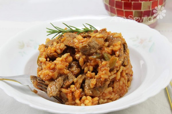 Risotto de ternera olla GM