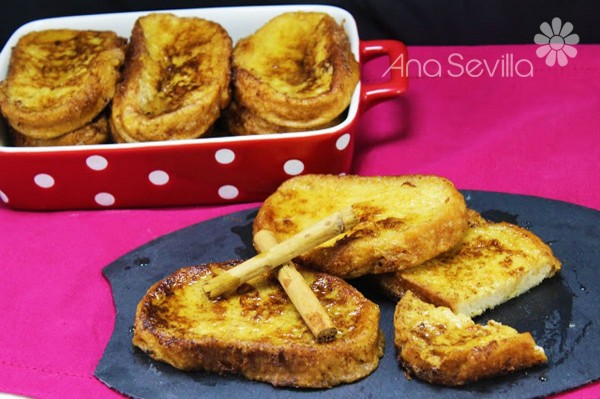 Torrijas con miel Thermomix