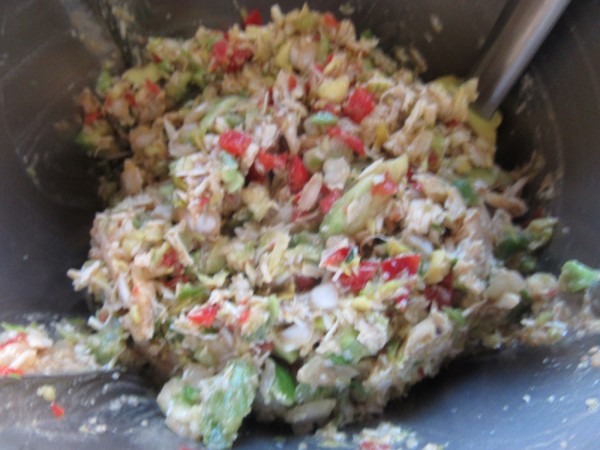 Ensaladilla de aguacate y pollo Thermomix