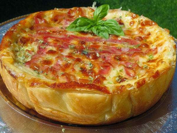 Quiche de croque-pizza Ana Sevilla cocina tradicional