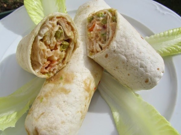 Tacos de ensaladilla de lechuga Ana Sevilla cocina tradicional