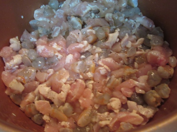 Volovanes de pollo y langostinos ollas GM