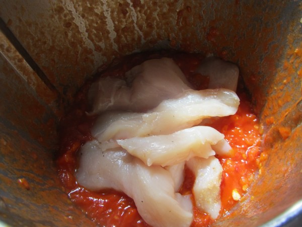 Calabacines de pollo al pomodoro Thermomix