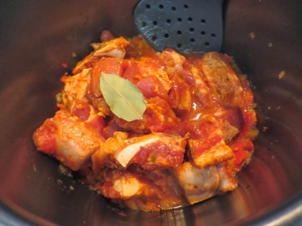 Arroz meloso con costillas adobadas