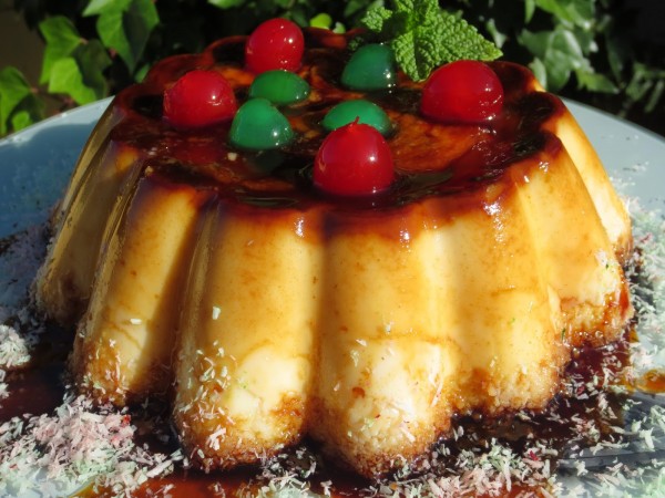 Flan de queso y coco Thermomix