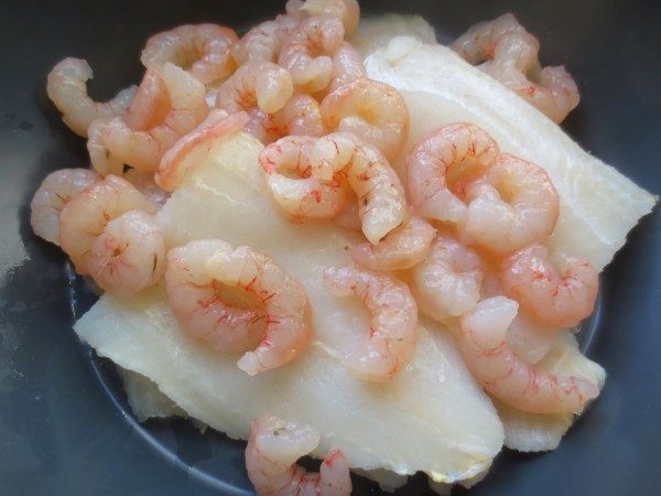 Pastel de merluza y gambas Thermomix