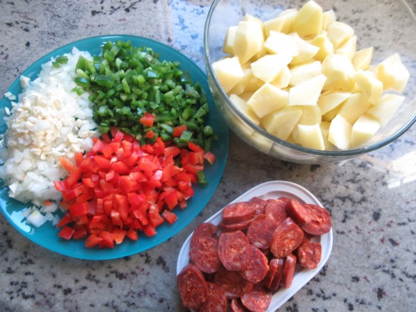 Guiso de patatas con chorizo olla GM