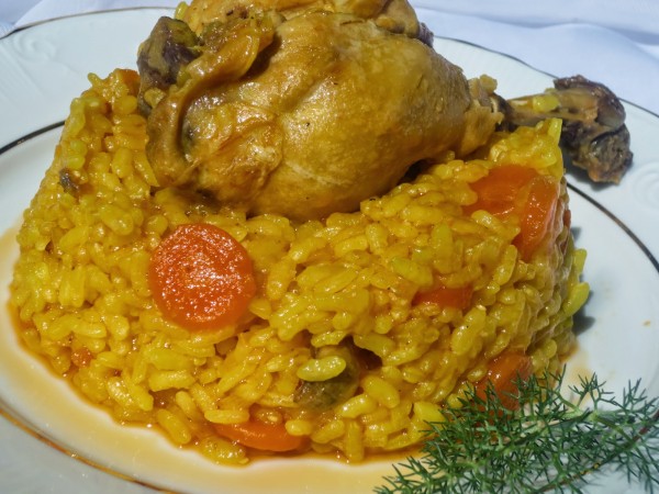 Arroz con pollo de corral olla GM