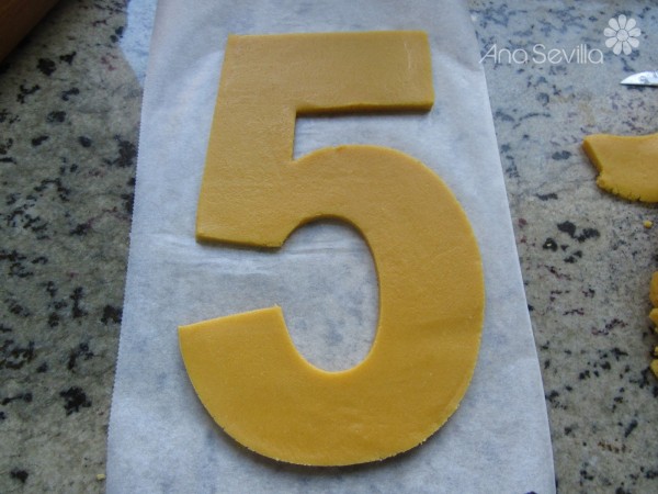 Tarta de números o letras Thermomix