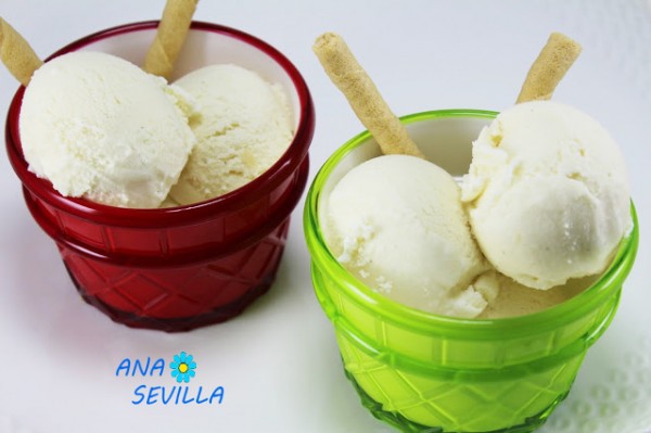 Helado de vainilla expres con Thermomix