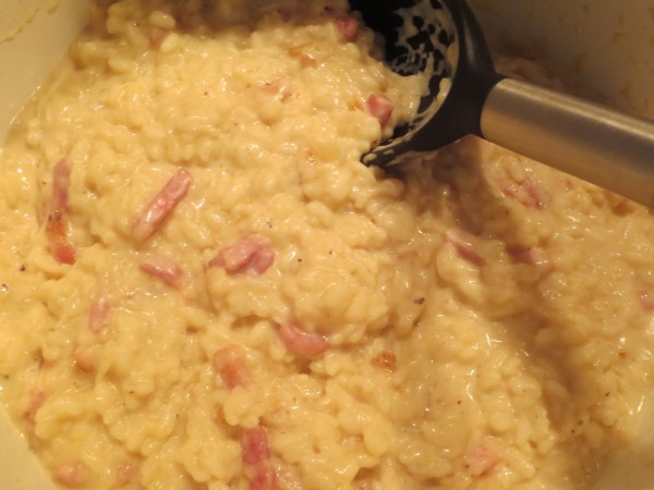 Risotto a la carbonara olla GM