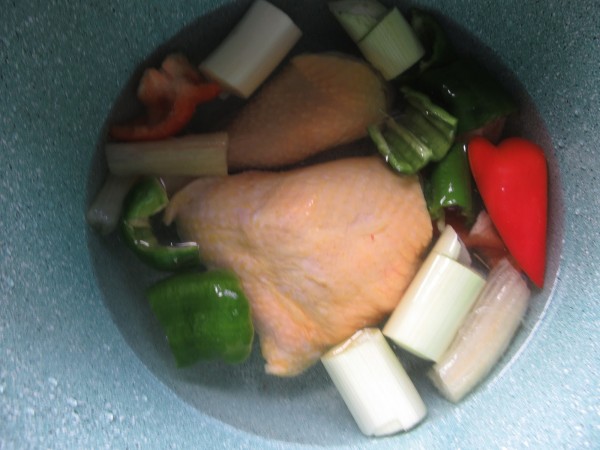 Ramen de pollo a la española olla GM