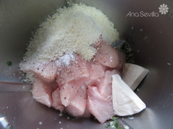 Nuggets de calabacín y pollo Thermomix