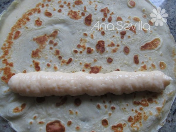 Filloas de Carnaval con crema Thermomix