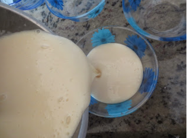 Natillas de chocolate blanco Thermomix