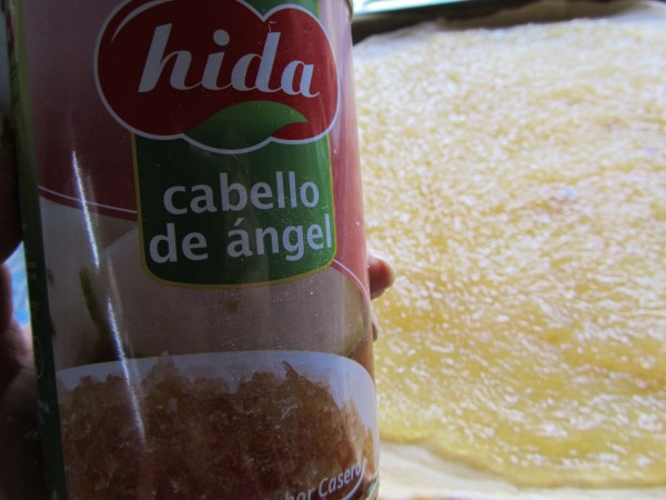 Coca  de cabello de ángel con Thermomix