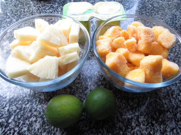 Sorbete de piña y mango Thermomix