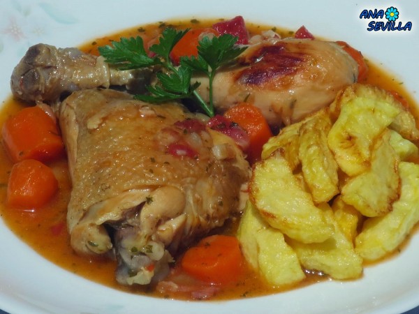 Pollo a la buena mujer olla GM  Ana Sevilla