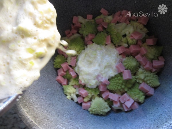 Romanesco gratinado olla GM