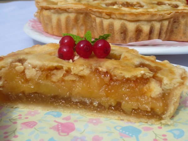 Pie de compota de manzana (Pastel) Thermomix