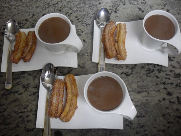 Churros con chocolate