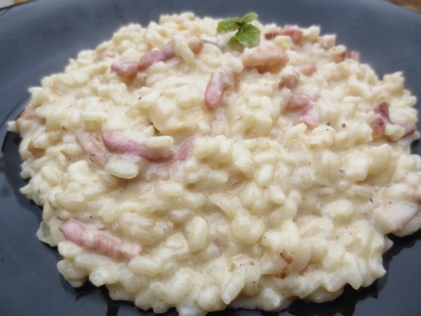 Risotto a la carbonara olla GM