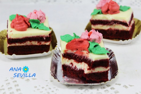 Pastelitos red velvet con thermomix