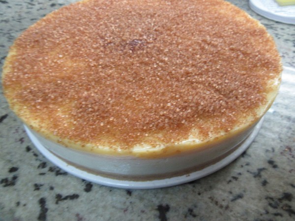 Tarta de ricotta y yema tostada (Sin horno) cocina tradicional