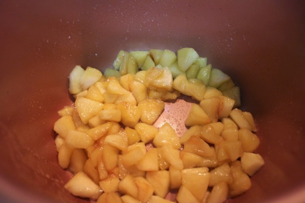 Flan de huevo y manzana olla GM