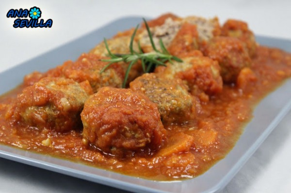 Albóndigas en salsa de tomate Ana Sevilla olla GM