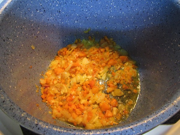 Garbanzos con gambas y arroz olla GM