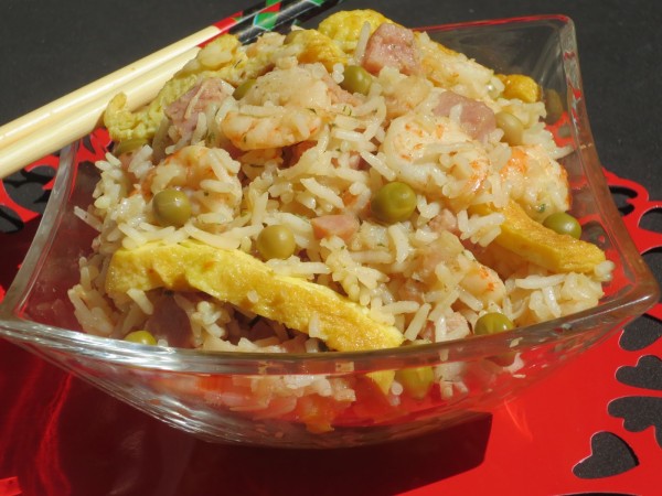 Arroz tres delicias (Ensalada de arroz)  Ana Sevilla